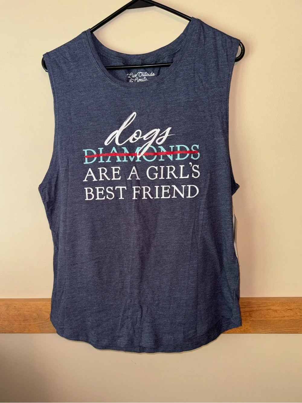Dogs Diamonds are a girls best friend Tank Top